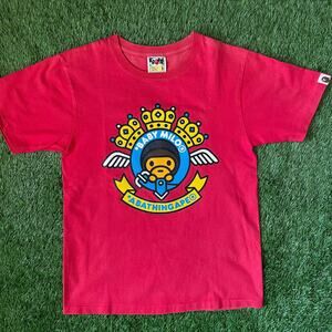 Bape Red Baby Milo Crown Tee